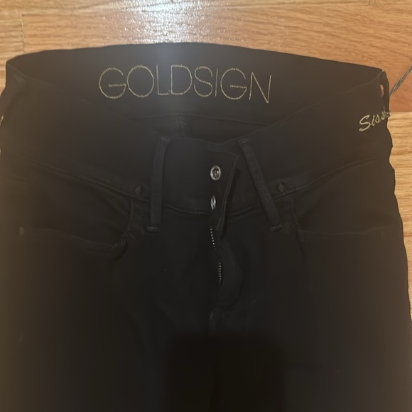 RARE Goldsign 26 Black Sissy Flare Jeans NWT made in USA - Picture 2 of 5